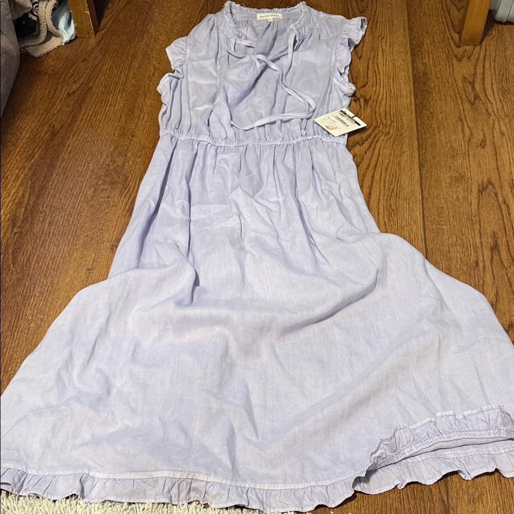 Bella Dahl Ruffle Sleeve Midi Dress size Large NWT